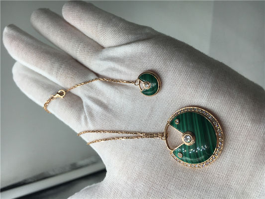 Kwaliteit Van de Douanejuwelen van het malachiet de Hoge Beëindigen Halsband van Amulette De voor Vrouwen fabriek