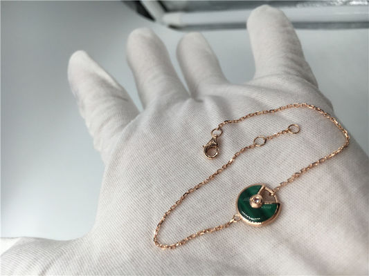 Kwaliteit Amulette Necklace, Gouden Halsbandketting met Diamant/Halfedelsteen fabriek