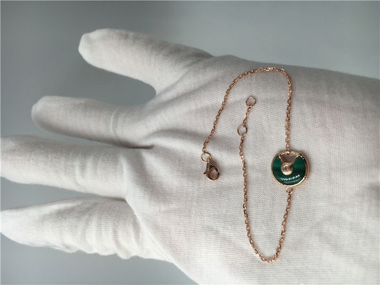 Kwaliteit Amulette Necklace, Gouden Halsbandketting met Diamant/Halfedelsteen fabriek