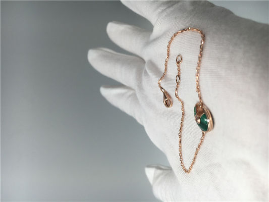 Kwaliteit Amulette Necklace, Gouden Halsbandketting met Diamant/Halfedelsteen fabriek
