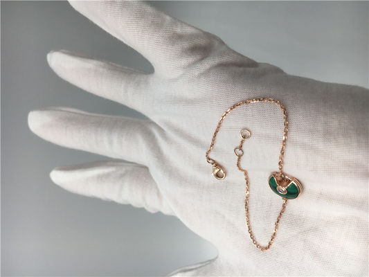 Kwaliteit Amulette Necklace, Gouden Halsbandketting met Diamant/Halfedelsteen fabriek