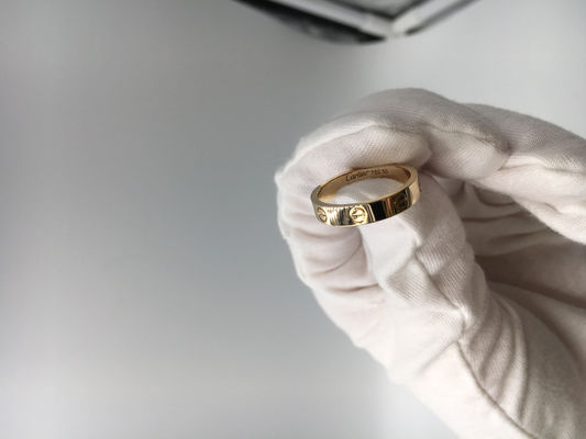 Kwaliteit Van de de Trouwringenluxe van mensen Gouden de Juwelen18k Geel Goud Geen Halfedelsteen fabriek