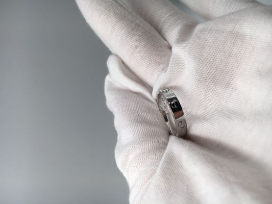 Kwaliteit Klassieke 18K-de Liefdetrouwring Ring Without Diamond van Witgoudjuwelen fabriek