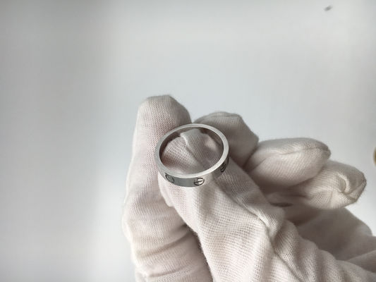Kwaliteit Klassieke 18K-de Liefdetrouwring Ring Without Diamond van Witgoudjuwelen fabriek