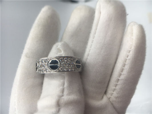 Kwaliteit De Juwelenliefde Ring With Diamonds van het B420760018k Witgoud/Ceramisch fabriek
