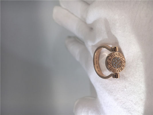 Kwaliteit 18K Moeder van de Juwelen de Uitstekende Rose Gold Engagement Rings With van luxejuwelen van Parel/Diamanten Pavé fabriek