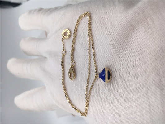 18K gele Gouden de Juwelendivas van Luxejuwelen Droomarmband BR857290 met Lapis lazuli