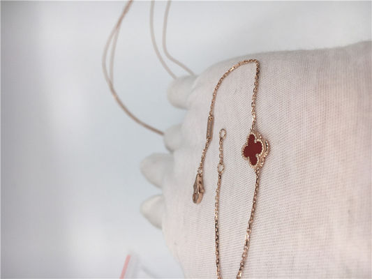 Kwaliteit Van Cleef Arpels 18K de Gouden Kornalijn van de Armband Zoete Stijl voor Jong Meisje fabriek