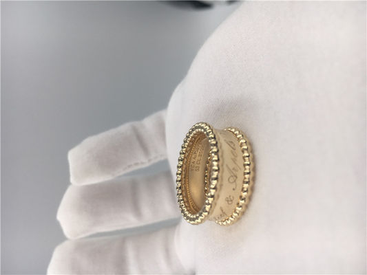 Kwaliteit Eenvoudige Mannen/Vrouwen18k Gouden Ring Geen Diamant/Halfedelsteen voor Huwelijk/Overeenkomst fabriek