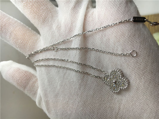 Kwaliteit Ronde Diamant18k Gouden Juwelen met Uitstekende Alhambra Tegenhanger VCARA46100 fabriek