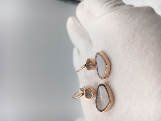 Kwaliteit De oorrings18k roze goud van Chopard Gelukkig Harten met diamant en paarlemoeren fabriek