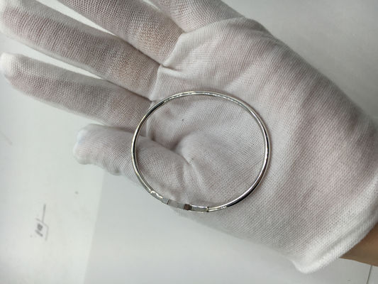Kwaliteit T Gouden de Juwelenwitgoud van de Draadarmband 18K met Ronde Briljante Diamanten fabriek