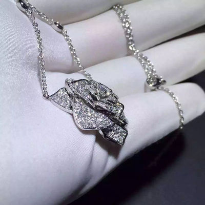Kwaliteit De Gouden Ketting van Piagetrose pendant with 18k, Piaget Diamond Necklace van Vrouwen fabriek
