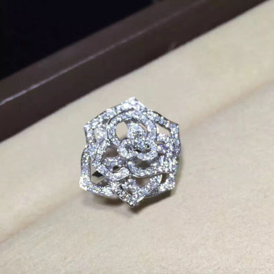 Kwaliteit Piaget nam Witgoud van de Douanejuwelen 18K van het Rings het Hoge die Beëindigen met Diamant wordt geplaatst toe fabriek