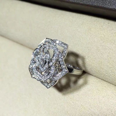 Kwaliteit Piaget nam Witgoud van de Douanejuwelen 18K van het Rings het Hoge die Beëindigen met Diamant wordt geplaatst toe fabriek