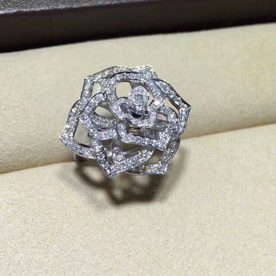 Kwaliteit Piaget nam Witgoud van de Douanejuwelen 18K van het Rings het Hoge die Beëindigen met Diamant wordt geplaatst toe fabriek