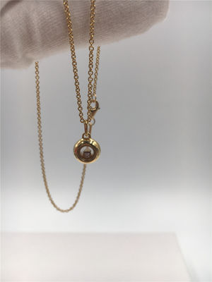Kwaliteit 18K gele Gouden Chopard-Juwelen 42cm Lengteluxe met 0,05 Karaatdiamant fabriek