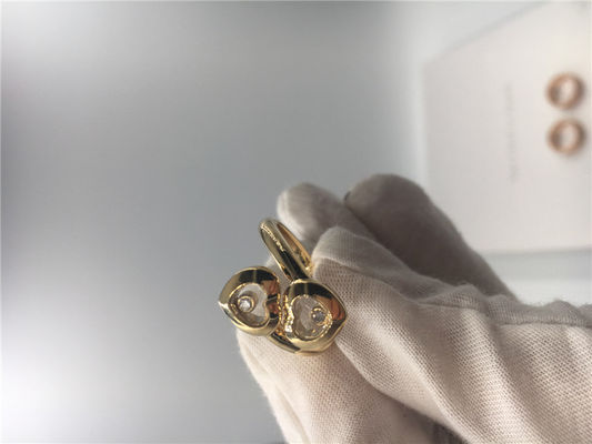 Kwaliteit Gelukkige de Juwelen18k Gouden Natuurlijke Diamanten van Chopard van de Krommenring met Hartvorm fabriek