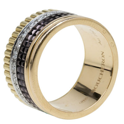 Kwaliteit 14.6 de Gouden Juwelen Zwart Ceramisch Eenvoudig Gouden Ring Black Ceramic Stone With van gr. VERSUS Diamant fabriek