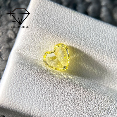 Kwaliteit LuxuryShine VS1 Lab Gekweekte Diamant Fancy Gele Hartvorm 1CT 2CT 3CT 4CT 5CT Echte Diamanten Met IGI Certificaat fabriek