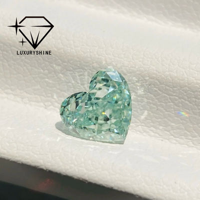 Kwaliteit LuxuryShine Roze / Gele / Groene Hartvormige Lab Gekweekte Diamant VVS-VS Echte Diamanten & Trouwsieraden & Op Maat Gemaakte Sieraden fabriek