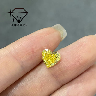 Kwaliteit LuxuryShine Roze / Gele / Groene Hartvormige Lab Gekweekte Diamant VVS-VS Echte Diamanten & Trouwsieraden & Op Maat Gemaakte Sieraden fabriek
