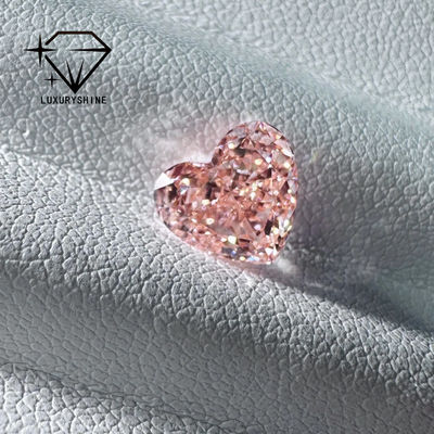 Kwaliteit LuxuryShine Roze / Gele / Groene Hartvormige Lab Gekweekte Diamant VVS-VS Echte Diamanten & Trouwsieraden & Op Maat Gemaakte Sieraden fabriek