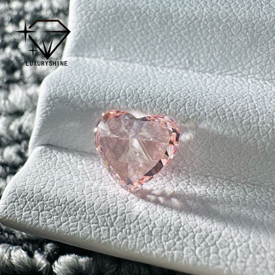 Kwaliteit LuxuryShine Roze / Gele / Groene Hartvormige Lab Gekweekte Diamant VVS-VS Echte Diamanten & Trouwsieraden & Op Maat Gemaakte Sieraden fabriek