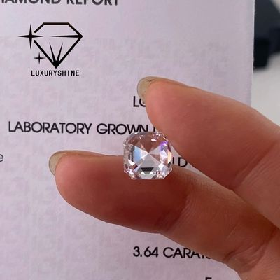 Kwaliteit LuxuryShine VVS-VS 0.1-10CT Asscher Shape Lab Groeide diamant D-F Kleur witte diamant Met IGI-certificaat 3EX gesneden stenen fabriek