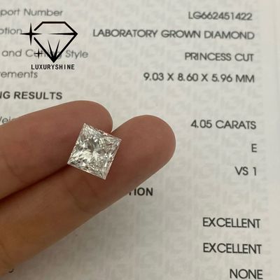 Kwaliteit LuxuryShine Princess Cut Lab Groeide Diamant D-F Kleur VVS-VS Met IGI Certificaat Uitstekend gesneden trouwdiamanten Groothandel fabriek