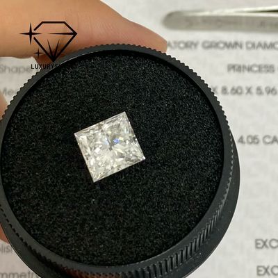 Kwaliteit LuxuryShine Princess Cut Lab Groeide Diamant D-F Kleur VVS-VS Met IGI Certificaat Uitstekend gesneden trouwdiamanten Groothandel fabriek
