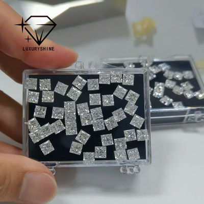 Kwaliteit LuxuryShine Princess Cut Lab Groeide Diamant D-F Kleur VVS-VS Met IGI Certificaat Uitstekend gesneden trouwdiamanten Groothandel fabriek