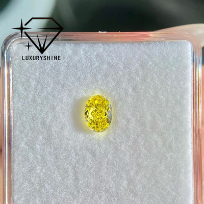 Kwaliteit LuxuryShine VVS-VS Fancy Yellow/Light Yellow/Fancy Intense/Vivid Yellow Lab Gekweekte Diamant 1CT 2CT 3CT 4CT 5CT Ovaal Uitstekende Slijpvorm Met Certificaat & Aangepaste sieraden fabriek