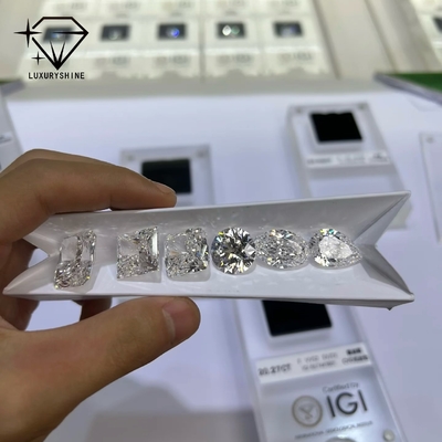 LuxuryShine VS1-VS2 Lab Grown Diamond Loose Diamonds Hart/Prinses/Oval/Rond/Kussing/Peer/Asscher Customized sieraden