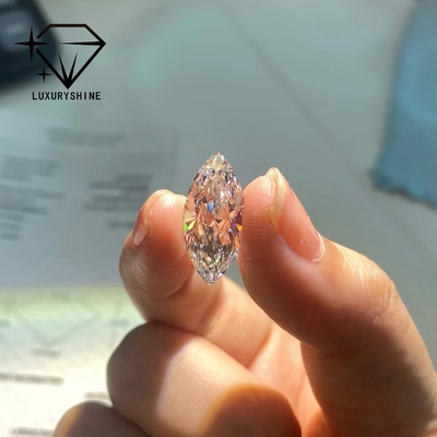 In het laboratorium gekweekte marquise diamant VVS-VS D-F Kleur IGI Gecertificeerd