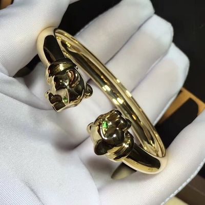 Kwaliteit Van de Luxe Gouden Juwelen van de onyx18k de Gouden Armband Granaten van Tsavorite met Diamant fabriek