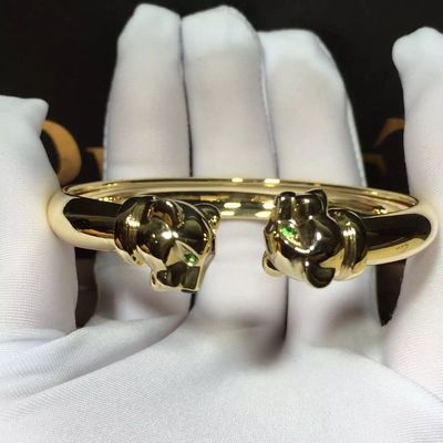 Kwaliteit Van de Luxe Gouden Juwelen van de onyx18k de Gouden Armband Granaten van Tsavorite met Diamant fabriek