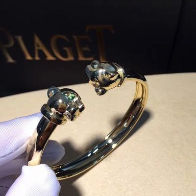 Kwaliteit Van de Luxe Gouden Juwelen van de onyx18k de Gouden Armband Granaten van Tsavorite met Diamant fabriek