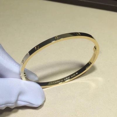 Kwaliteit Juwelen18k Gouden Armband, Dun Liefde Gepersonaliseerd Gouden Halsband Klein Model fabriek