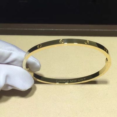 Kwaliteit Juwelen18k Gouden Armband, Dun Liefde Gepersonaliseerd Gouden Halsband Klein Model fabriek