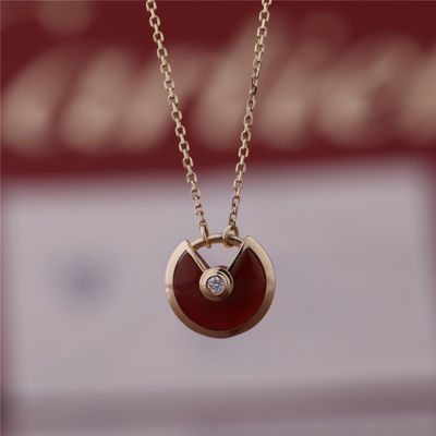 Kwaliteit Diamant van Xs de Modelyellow gold Amulette De Necklace With Lapis Lazuli fabriek