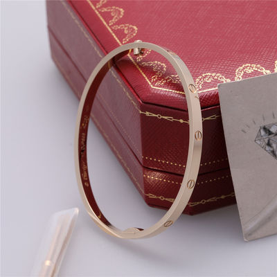 Kwaliteit B6047517 het Duidelijke Dunne Gouden Gele Goud van Sm 18K van de Liefdearmband fabriek