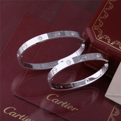 Kwaliteit Klassieke Liefdearmband 4 de Armband van de Diamantenliefde met binnen 18 Karat Juwelen van het WITGOUD de Fijne Vakmanschap fabriek