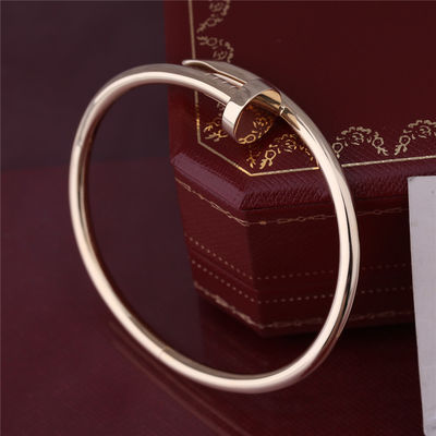 Kwaliteit De echte Gouden JUSTE-ARMBAND GEEL GOUDEN Dik Modelnail bangle B6048217 van de V.N. CLOU fabriek