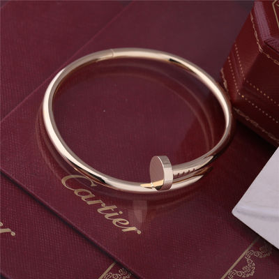 Kwaliteit De echte Gouden JUSTE-ARMBAND GEEL GOUDEN Dik Modelnail bangle B6048217 van de V.N. CLOU fabriek