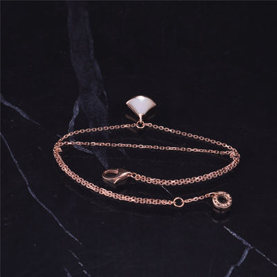Kwaliteit 1 de Parelarmband Rose Gold With 18K Rose Gold Pendant van de motief Witte Moeder fabriek