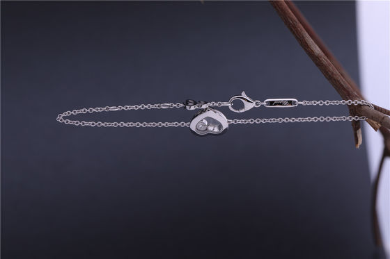 Kwaliteit Van de Juwelen het Gelukkige Diamanten van Chopard van de meisjesgift van de de Pictogrammenarmband 18k Witgoud 85a054-1001 fabriek