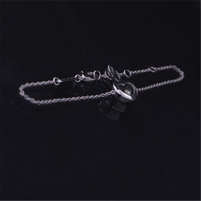 Kwaliteit Van de Juwelen het Gelukkige Diamanten van Chopard van de meisjesgift van de de Pictogrammenarmband 18k Witgoud 85a054-1001 fabriek