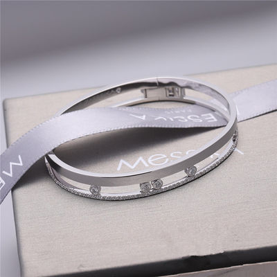 Kwaliteit De Juwelen van de de Armbandluxe van Romane Bangle White Gold Diamond van de Luxury Jewelrybeweging voor Vrouwen fabriek
