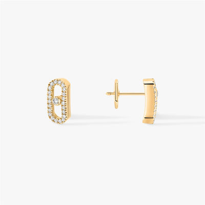 Kwaliteit De Juwelen van luxeparijs voor de Gele Gouden Beweging Uno Diamond Earrings van VrouwenLuxury Jewelry 18K fabriek